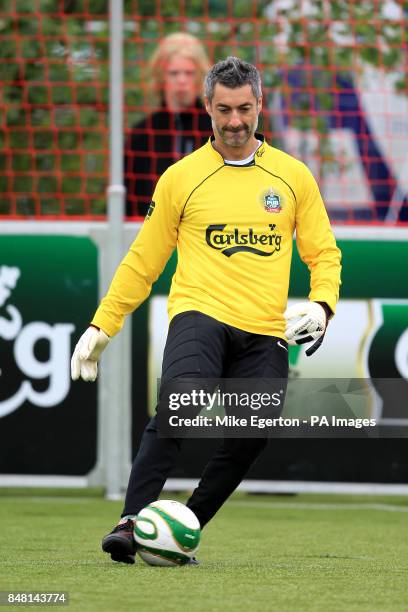 European Legends goalkeeper Victor Baia