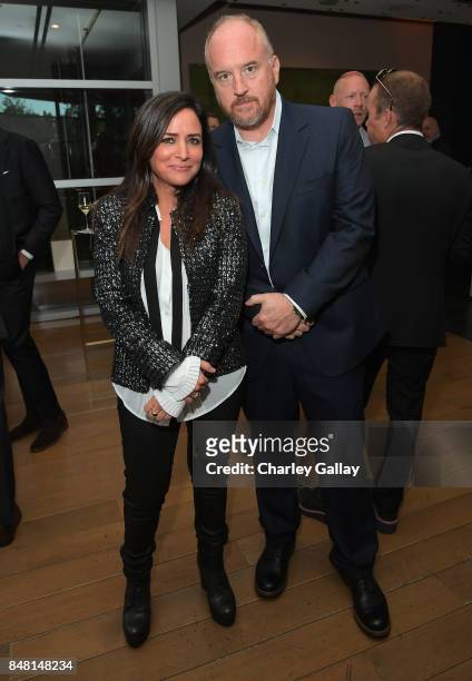 Pamela Adlon and Louis C.K. Attend FX Networks celebration of their Emmy nominees in partnership with Vanity Fair at Craft on September 16, 2017 in...