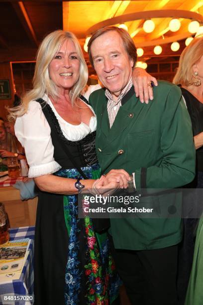 Guenter Netzer and his wife Elvira Netzer during the opening of the Oktoberfest 2017 at Schuetzenfestzelt at Theresienwiese on September 16, 2017 in...