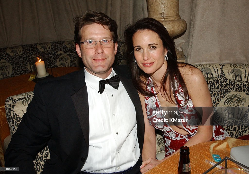 Andie MacDowell & husband Rhett DeCamp Hartzog at the HBO after party