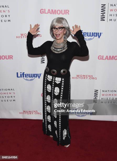 Actress Rita Moreno arrives at the 6th Annual Women Making History Awards at The Beverly Hilton Hotel on September 16, 2017 in Beverly Hills,...