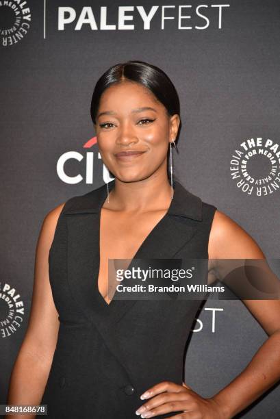 Actor Keke Palmer attends For Media's 11th Annual PaleyFest Fall TV Previews for EPIX at The Paley Center for Media on September 16, 2017 in Beverly...