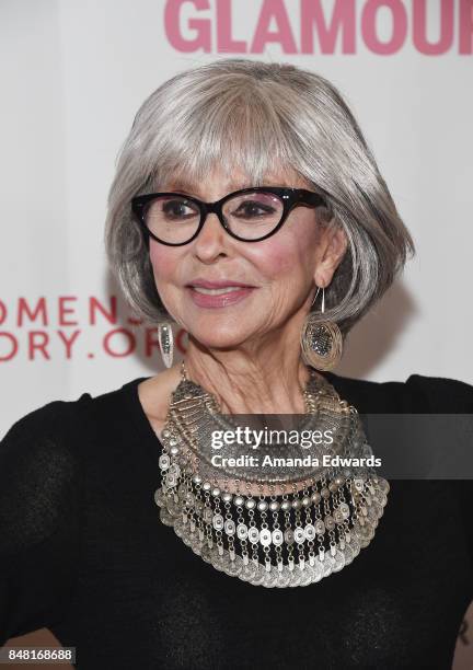 Actress Rita Moreno arrives at the 6th Annual Women Making History Awards at The Beverly Hilton Hotel on September 16, 2017 in Beverly Hills,...