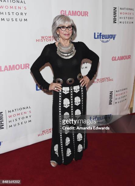 Actress Rita Moreno arrives at the 6th Annual Women Making History Awards at The Beverly Hilton Hotel on September 16, 2017 in Beverly Hills,...