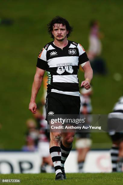 Richard Buckman of Hawke's Bay looks on during the round five Mitre 10 Cup match between Counties Manukau and Hawke's Bay at ECOLight Stadium on...