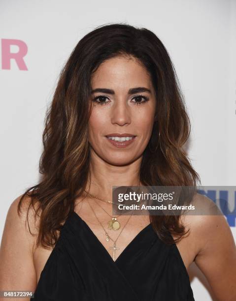Actress Ana Ortiz arrives at the 6th Annual Women Making History Awards at The Beverly Hilton Hotel on September 16, 2017 in Beverly Hills,...