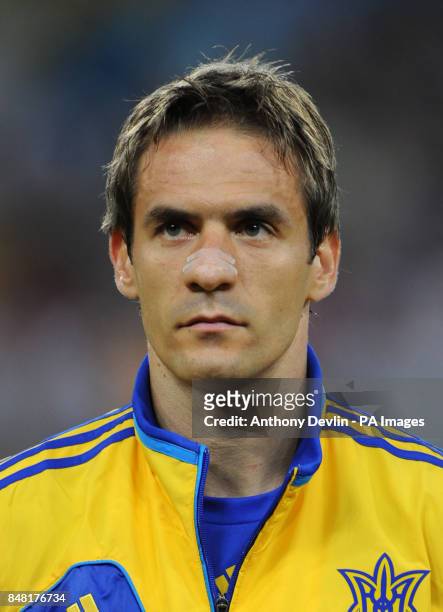 Ukraine's Marko Devic during the group D match between England and Ukraine at the Donbass Arena, Donetsk