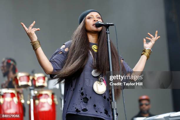 Erykah Badu performs onstage during Day 2 at The Meadows Music & Arts Festival at Citi Field on September 16, 2017 in New York City.