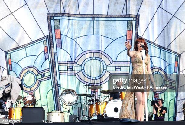 Florence and the Machine perform at the Radio 1 Hackney Weekend at Victoria Park, Hackney, London.