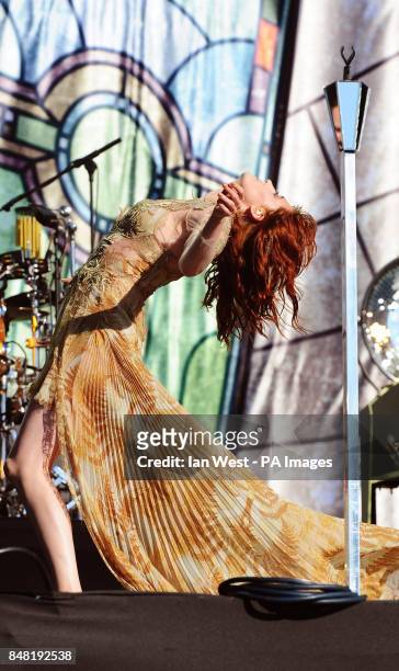 Florence and the Machine perform at the Radio 1 Hackney Weekend at Victoria Park, Hackney, London.