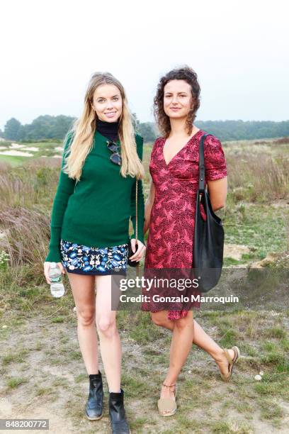 Louisa Warwick and Taline Arslanian attend "The Bridge" 2017 on September 16, 2017 in Bridgehampton, New York.