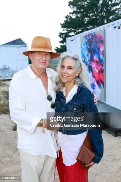 Stephen Kingsley and Valerie Schaff attend "The Bridge" 2017 on September 16, 2017 in Bridgehampton, New York.