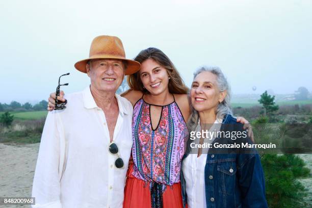 Stephen Kingsley, Vajra Kingsley and Valerie Schaff attend "The Bridge" 2017 on September 16, 2017 in Bridgehampton, New York.
