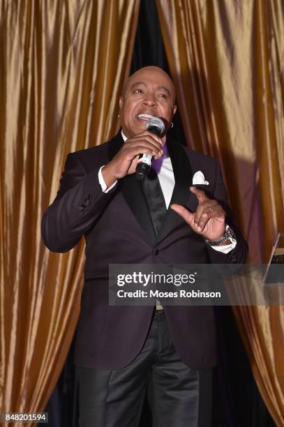 Recording artist Peabo Bryson performs at the 2017 DMF Care for Congo Gala at St. Regis Hotel on September 16, 2017 in Atlanta, Georgia.