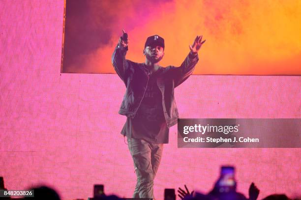 Bryson Tiller performs at KFC YUM! Center on September 16, 2017 in Louisville, Kentucky.