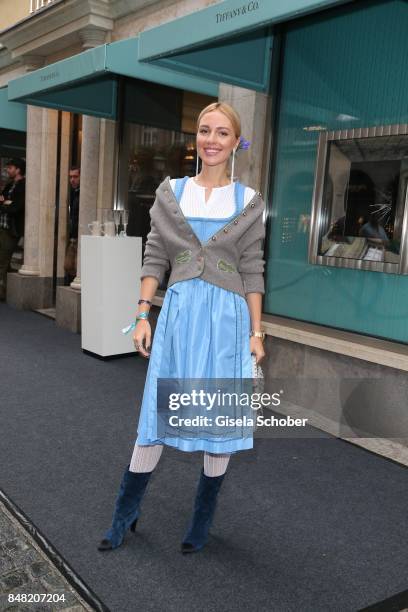 Viktoria Rader during the 'Fruehstueck bei Tiffany' at Tiffany Store ahead of the Oktoberfest on September 16, 2017 in Munich, Germany.