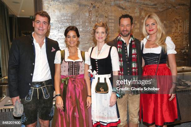 Burkhard, Sandra Mohsni, Managing Director at Tiffany & Co Store Munich, Minzi, Princess Isabelle zu Hohenlohe-Jagstberg, Sebastian Copeland and his...