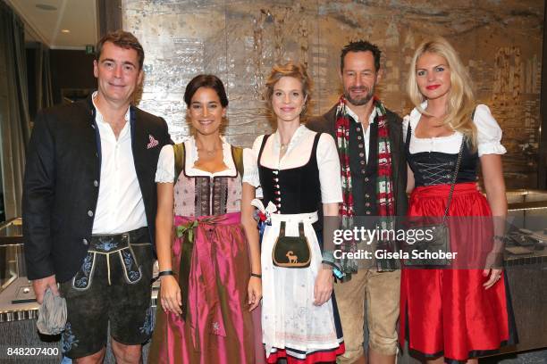 Burkhard, Sandra Mohsni, Managing Director at Tiffany & Co Store Munich, Minzi, Princess Isabelle zu Hohenlohe-Jagstberg, Sebastian Copeland and his...