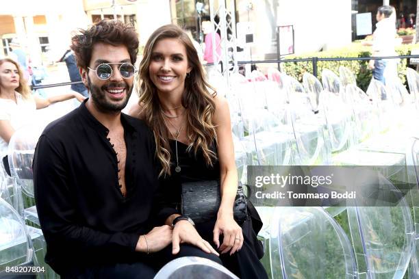 Joey Maalouf and Audrina Patridge attend the Fashion Island's StyleWeekOC Presented By SIMPLY on September 16, 2017 in Newport Beach, California.