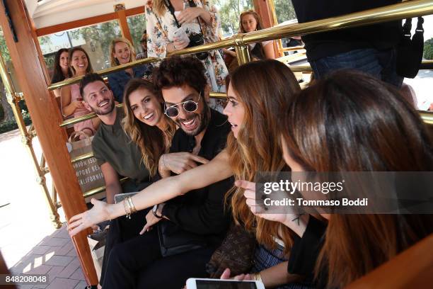 Daniel Musto, Audrina Patridge, Joey Maalouf, Lydia McLaughlin and Catt Sadler attend the Fashion Island's StyleWeekOC Presented By SIMPLY on...