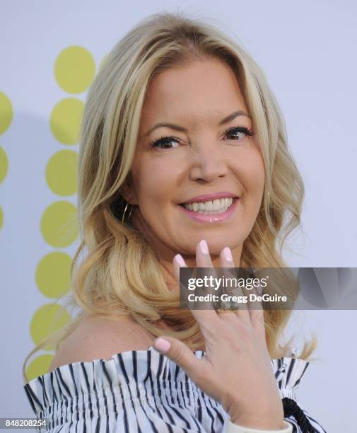 Jeanie Buss arrives at the premiere of Fox Searchlight Pictures' "Battle Of The Sexes" at Regency Village Theatre on September 16, 2017 in Westwood,...