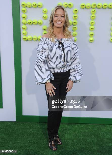 Jeanie Buss arrives at the premiere of Fox Searchlight Pictures' "Battle Of The Sexes" at Regency Village Theatre on September 16, 2017 in Westwood,...