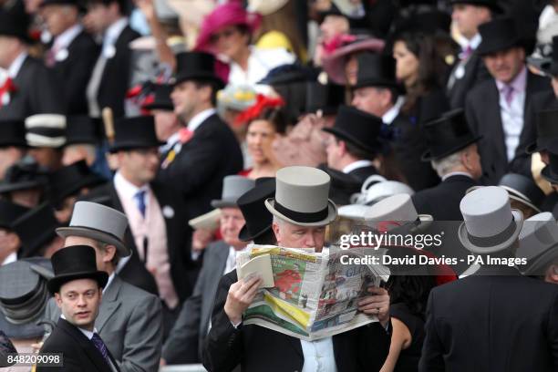 General view of racegoers on Ladies Day at Royal Ascot