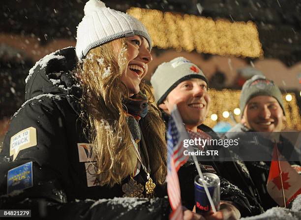 Double World Champion Lindsey Vonn of United States , Canada's Downhill World Champion John Kucera and Slalom third placed fellowcitizen Michael...