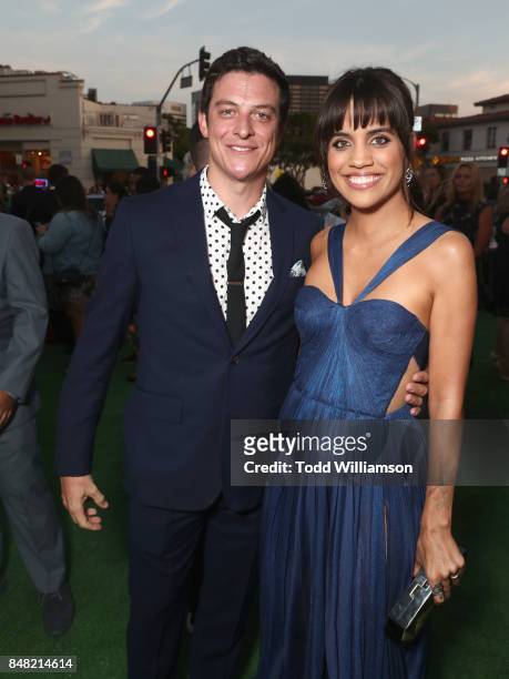 James Mackay and Natalie Morales at Fox Searchlight's "Battle of the Sexes" Los Angeles Premiere on September 16, 2017 in Westwood, California.