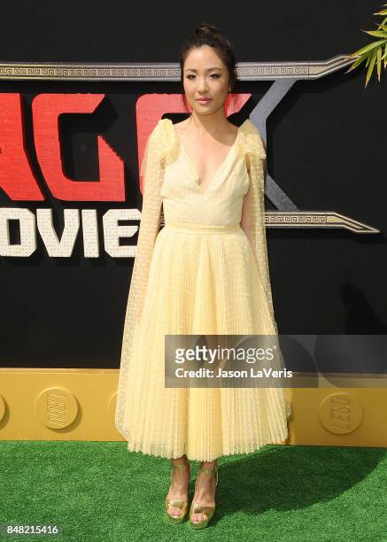 Actress Constance Wu attends the premiere of "The LEGO Ninjago Movie" at Regency Village Theatre on September 16, 2017 in Westwood, California.