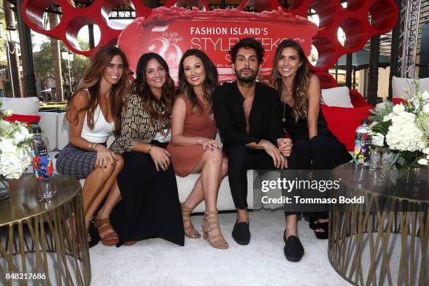 Lydia McLaughlin, Erica Beukelman, Susan Yara, Joey Maalouf and Audrina Patridge attend the Fashion Island's StyleWeekOC Presented By SIMPLY on...