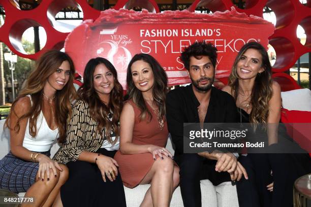 Lydia McLaughlin, Erica Beukelman, Susan Yara, Joey Maalouf and Audrina Patridge attend the Fashion Island's StyleWeekOC Presented By SIMPLY on...