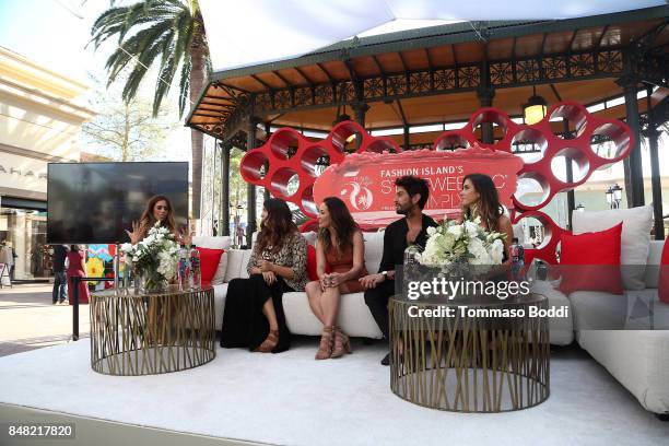 Lydia McLaughlin, Erica Beukelman, Susan Yara, Joey Maalouf and Audrina Patridge attend the Fashion Island's StyleWeekOC Presented By SIMPLY on...