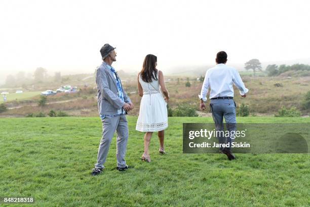 Bob Rubin, Shamin Abas and Jeff attend The Bridge 2017 at the Former Bridgehampton Race Circuit on September 16, 2017 in Bridgehampton, New York.