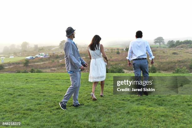 Bob Rubin, Shamin Abas and Jeff attend The Bridge 2017 at the Former Bridgehampton Race Circuit on September 16, 2017 in Bridgehampton, New York.