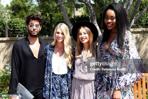 Joey Maalouf, Ashley Tarkington, Emily Cholakian and Keyma Morgan attend the Fashion Island's StyleWeekOC Presented By SIMPLY on September 16, 2017...