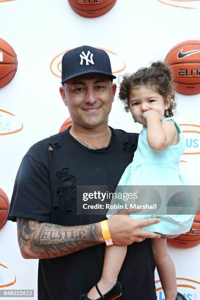 Dennis DeSantis and daughter attend Lupus LA's MBJAM17 at The Ritz-Carlton Marina del Rey on September 16, 2017 in Marina del Rey, California.