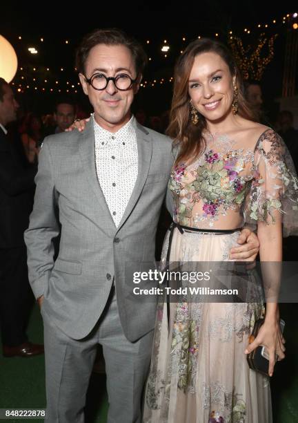 Alan Cumming and Jessica McNamee at Fox Searchlight's "Battle of the Sexes" Los Angeles Premiere on September 16, 2017 in Westwood, California.