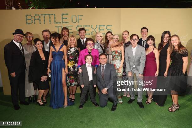 Cast & Crew at Fox Searchlight's "Battle of the Sexes" Los Angeles Premiere on September 16, 2017 in Westwood, California.