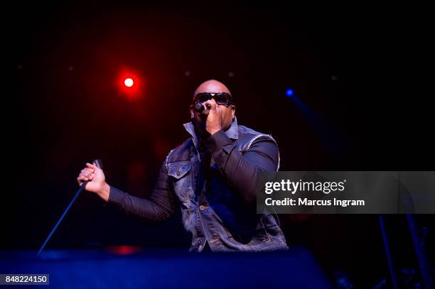 Recording artist Avant performs onstage during the 'A Night of Classic R&B' Saturday Soul Series at Fox Theater on September 16, 2017 in Atlanta,...