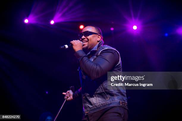 Recording artist Avant performs onstage during the 'A Night of Classic R&B' Saturday Soul Series at Fox Theater on September 16, 2017 in Atlanta,...