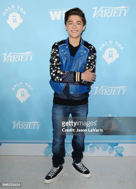 Actor Asher Angel attends Variety and Women In Film's 2017 pre-Emmy celebration at Gracias Madre on September 15, 2017 in West Hollywood, California.