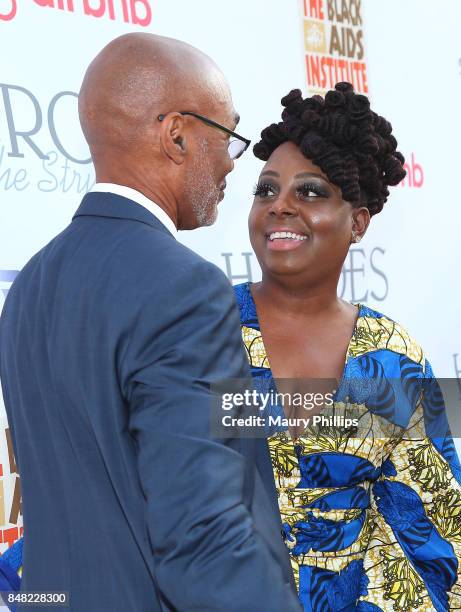 Phil Wilson and Ledisi arrive at the 16th Annual Heroes In The Struggle gala reception and awards presentation at 20th Century Fox on September 16,...