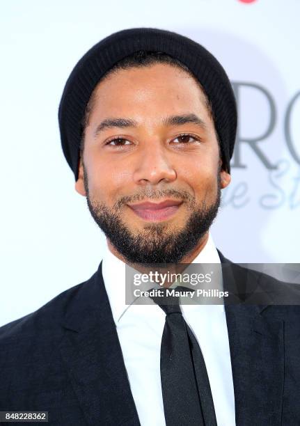 Jussie Smollett arrives at the 16th Annual Heroes In The Struggle gala reception and awards presentation at 20th Century Fox on September 16, 2017 in...