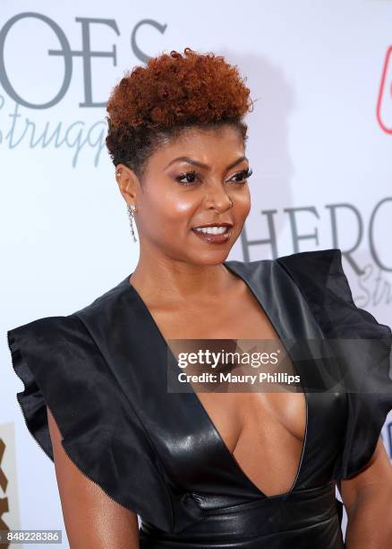 Taraji P. Henson arrives at the 16th Annual Heroes In The Struggle gala reception and awards presentation at 20th Century Fox on September 16, 2017...