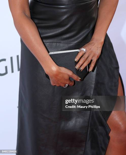 Taraji P. Henson, fashion detail, arrives at the 16th Annual Heroes In The Struggle gala reception and awards presentation at 20th Century Fox on...