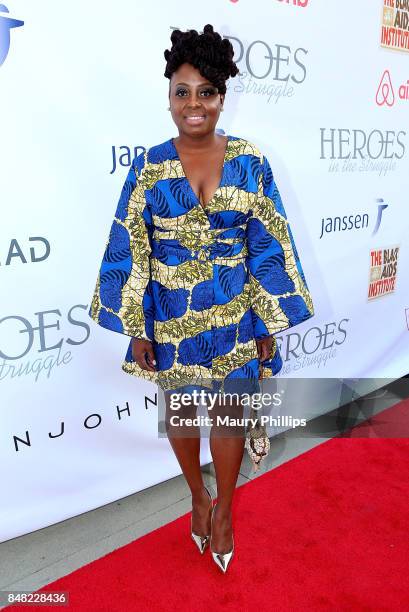 Ledisi arrives at the 16th Annual Heroes In The Struggle gala reception and awards presentation at 20th Century Fox on September 16, 2017 in Los...