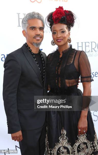 Sol Aponte and Jennia Fredrique attend the 16th Annual Heroes In The Struggle gala reception and awards presentation at 20th Century Fox on September...
