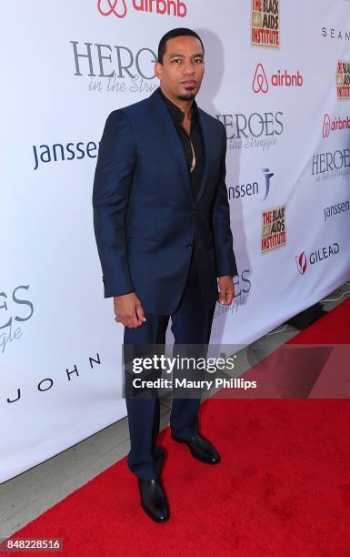 Laz Alonso arrives at the 16th Annual Heroes In The Struggle gala reception and awards presentation at 20th Century Fox on September 16, 2017 in Los...