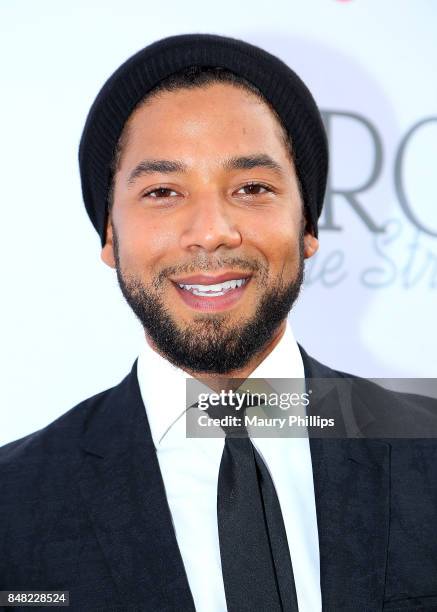 Jussie Smollett arrives at the 16th Annual Heroes In The Struggle gala reception and awards presentation at 20th Century Fox on September 16, 2017 in...